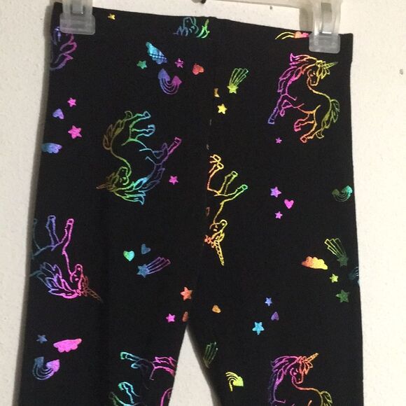 Wonder Nation Rainbow Unicorn Leggings: Size M (7/8) - Picture 2 of 5